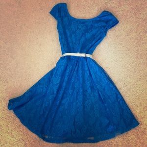 Gorgeous Blue Lace Dress